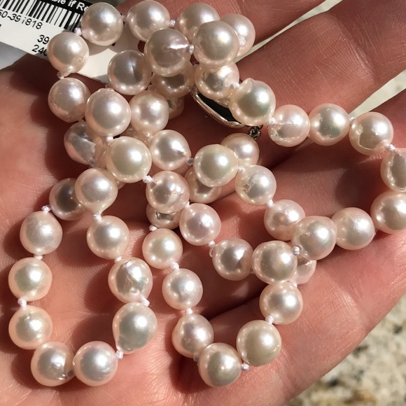 Japanese Akoya Pearl Necklace 20.5 length - Picture 4 of 8